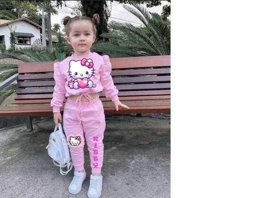 CONJ BOMBACHO HELLO KITTY