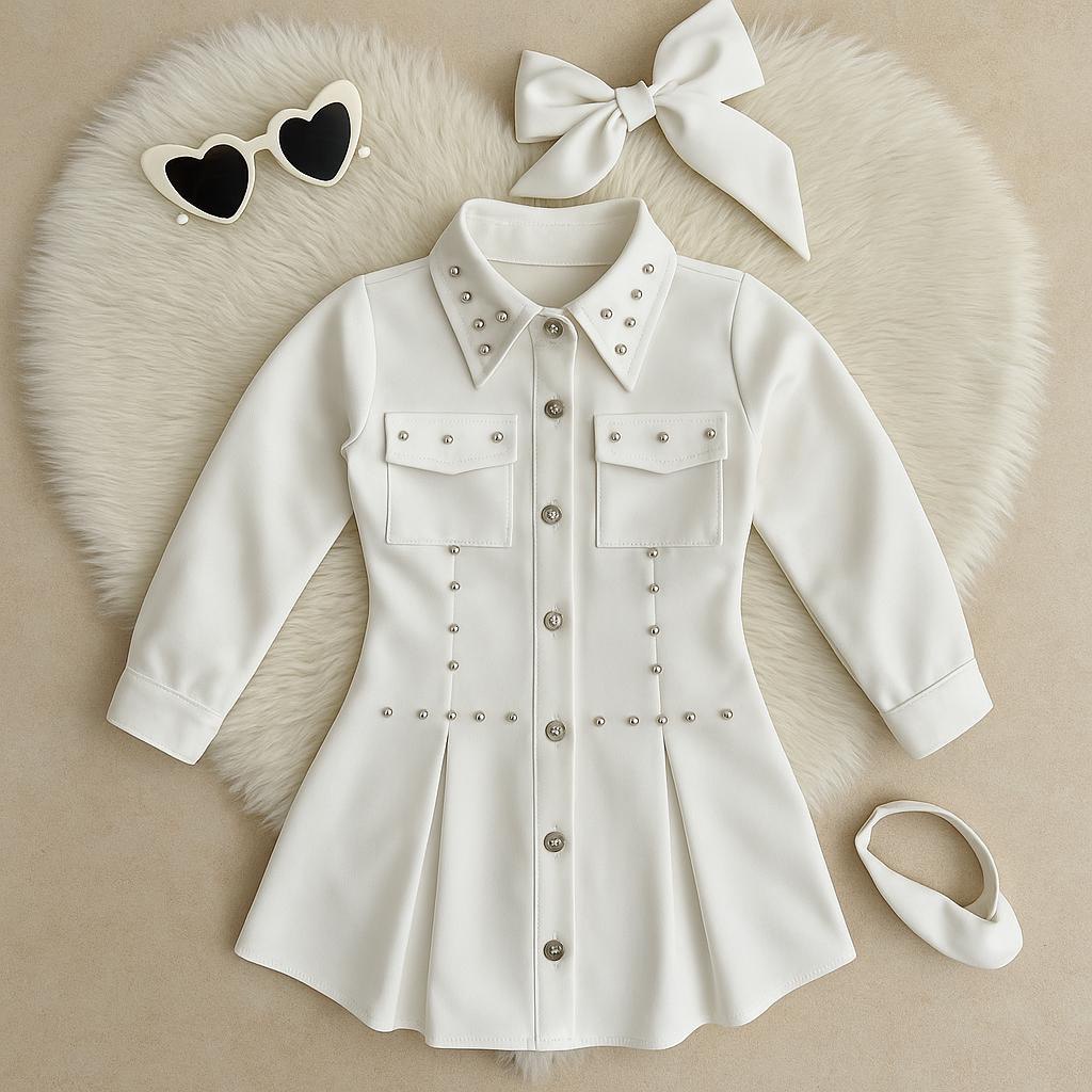 Vestido  Vienna (incluye Bolso y moño)