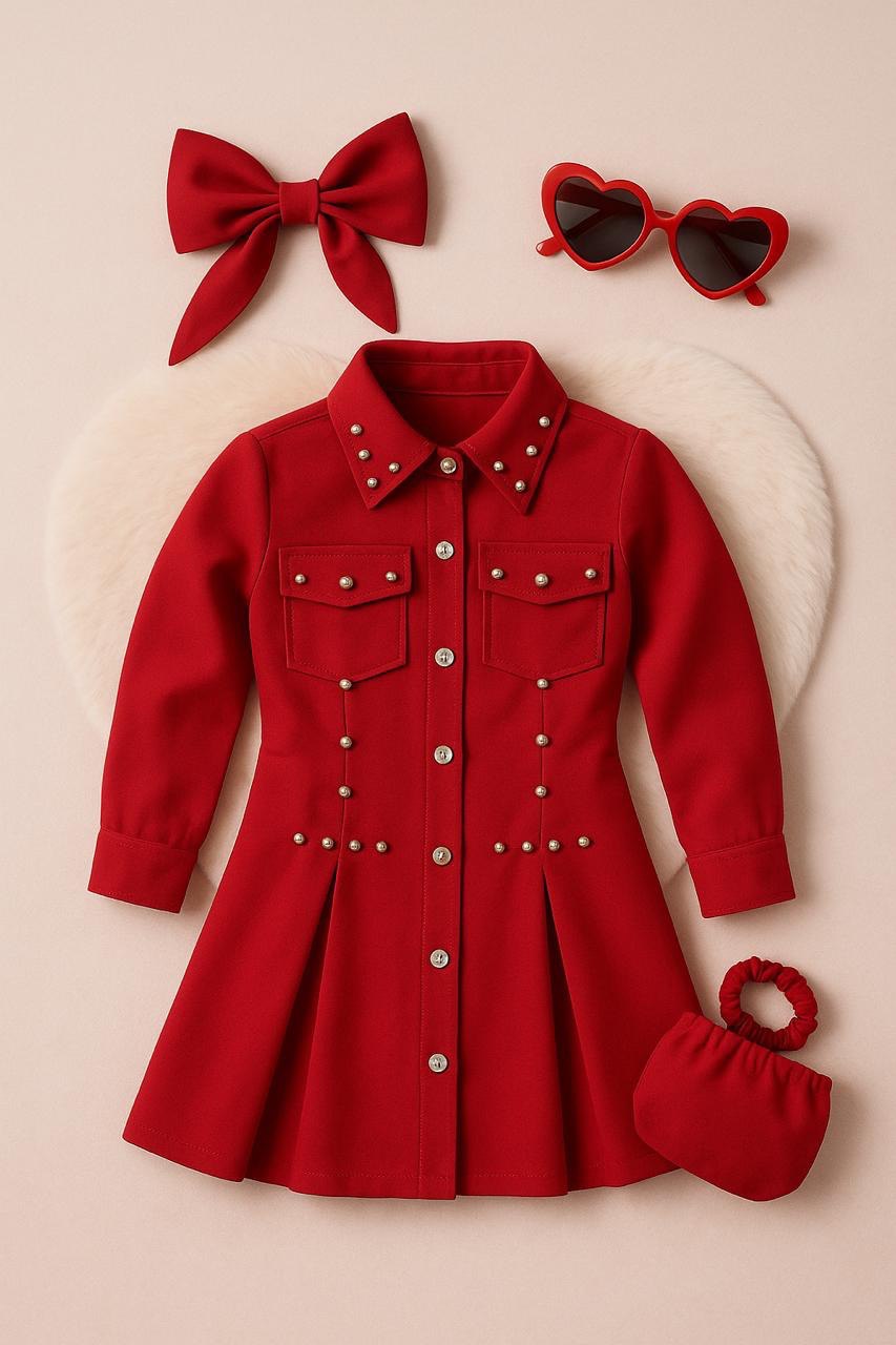 Vestido  Vienna (incluye Bolso y moño)