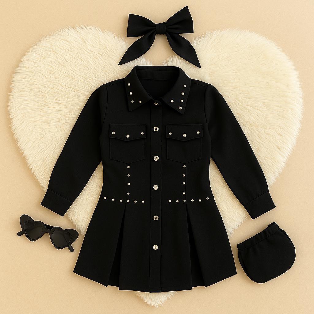 Vestido  Vienna (incluye Bolso y moño)