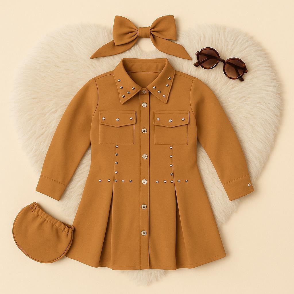 Vestido  Vienna (incluye Bolso y moño)