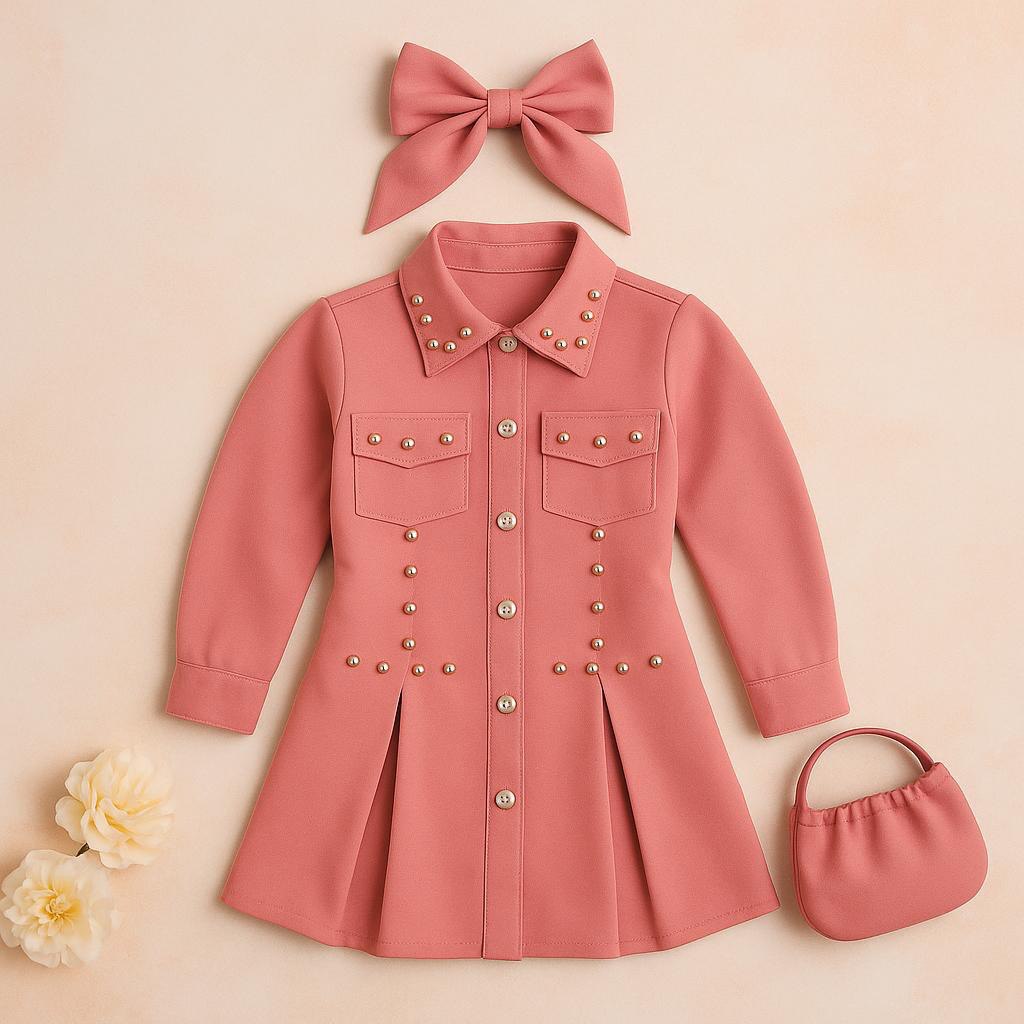 Vestido  Vienna (incluye Bolso y moño)