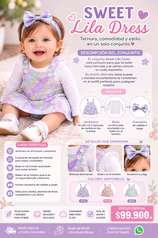 Conjunto sweet lila Dress