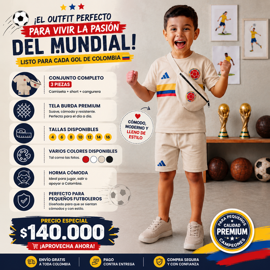 Conjunto Mundialista Mini Crack ⚽